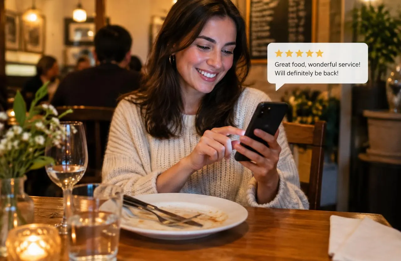 Restaurant guests enjoying a meal in a Jacksonville dining room